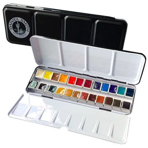 daniel smith watercolor half pan metal box set|daniel smith extra fine watercolors.